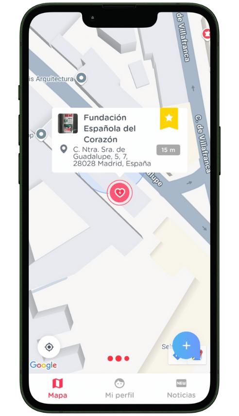 Localiza y valida desfibriladores Localiza y valida desfibriladores